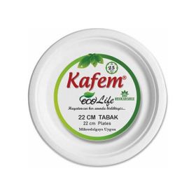 Kafem 0210 22 cm 25'li M Dalgaya Uygun Karton Tabak