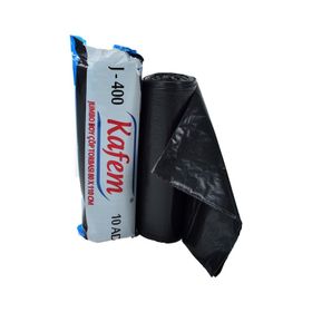 Kafem 10'lu 80x110 cm J400 Siyah Jumbo Boy Çöp Poşeti (5 adet)