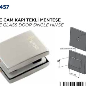 Kahe Kh 457 Cam Kapı Tekli Menteşe
