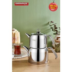 Kahramanlar Delux Mini Boy Platin 4 Parça Çaydanlık Takımı