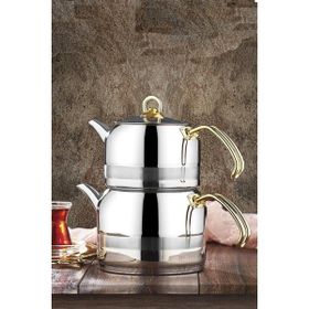 Kahramanlar Enza 1.5 lt Çelik Midi Çaydanlık Seti