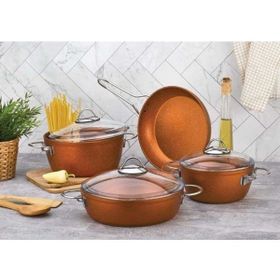 Kahramanlar Fiesta 7 Parça Rose Tencere Takımı