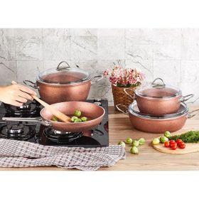 Kahramanlar Fiesta 7 Parça Rose Tencere Takımı