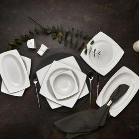 Kahramanlar Soft Karebone 55 Parça Yemek Takımı