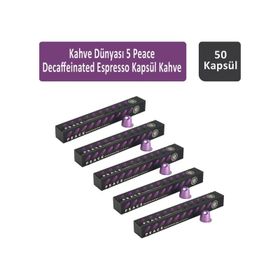 Kahve Dünyası 10'lu 5 Peace Decaffeinated Espresso Kapsül Kahve (5 adet)