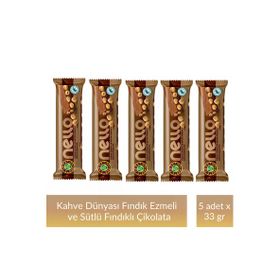 Kahve Dünyası 33 gr Fındık Ezmesi ve Bütün Fındıklı Sütlü Çikolata