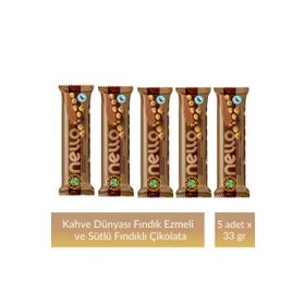 Kahve Dünyası 33 gr Fındık Ezmesi ve Bütün Fındıklı Sütlü Çikolata
