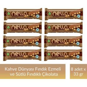 Kahve Dünyası 33 gr Fındık Ezmesi ve Bütün Fındıklı Sütlü Çikolata