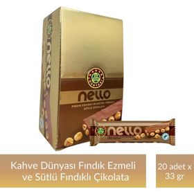 Kahve Dünyası 33 gr Fındık Ezmesi ve Bütün Fındıklı Sütlü Çikolata
