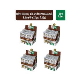 Kahve Dünyası 3'ü 1 Arada 40'lı Fındık Aromalı Kahve