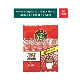 Kahve Dünyası 3ü 1 Arada Klasik Kahve 8 Li