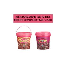 Kahve Dünyası 400 gr Sütlü Bonte Portakal Parçacık ve Bitter Kova Çikolata