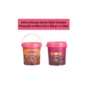 Kahve Dünyası 400 gr Sütlü Bonte Portakal Parçacık ve Bitter Kova Çikolata