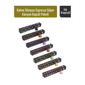 Kahve Dünyası 70'li Espresso Süper Karışım Kapsül Paketi