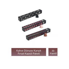 Kahve Dünyası Karışık Paket 30 Kapsül Kahve