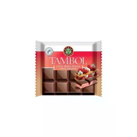 Kahve Dünyası Tambol 100 gr Çilekli Milföy Dolgulu Sütlü Çikolata