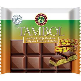 Kahve Dünyası Tambol 100 gr Sütlü Fıstık Krokanlı Çikolata