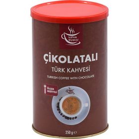 Kahve Tiryakisi 250 gr Teneke Çikolatalı Türk Kahvesi