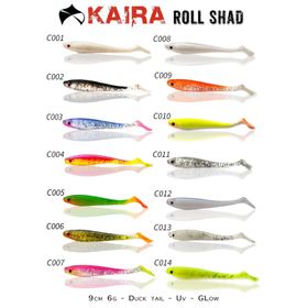 Kaira Roll Shad C014 9 cm 6 gr 3PCS Sahte Balık