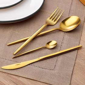 Kalben Amore Titanyum Mat Gold 72 Parça Çatal Kaşık Bıçak Takımı