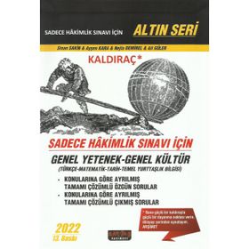 Kaldıraç 2022 Hakimlik GYGK Soru Bankası - Savaş Yayınevi