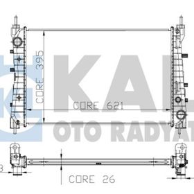 Kale 0135021ab Radyatör Linea 1.3 Jtd Ac Klimasız Mek 621x395x26 1 Sıra Alb Sistem