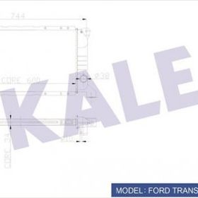 Kale 0206151ab Radyatör Transit T12-t15 Kısa Tip 1 Sıra Alb Sistem