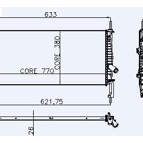 Kale 0222281AB Oto Motor Radyatörü
