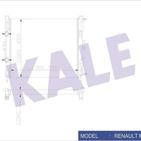 Kale 0520221AB Motor Radyatörü