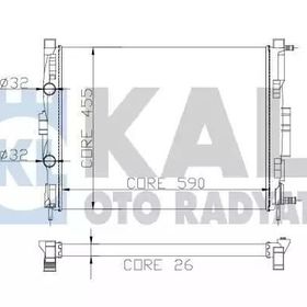 Kale 0520221AB Motor Radyatörü
