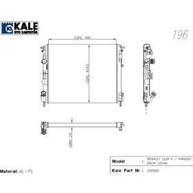 Kale 0528292AL Motor Radyatörü