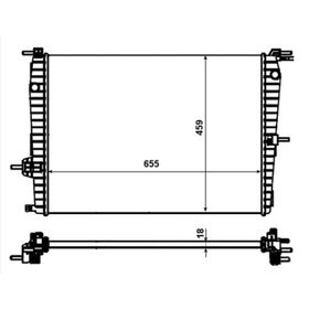 Kale 0559011AB Motor Radyatörü