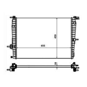 Kale 0559011AB Motor Radyatörü