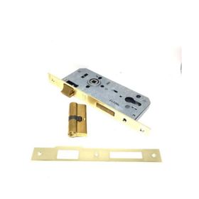 Kale 152R Dış Kapı 45 mm Silindirli Rozet Delikli Sarı Kilit