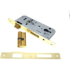 Kale 152R Dış Kapı 45 mm Silindirli Rozet Delikli Sarı Kilit