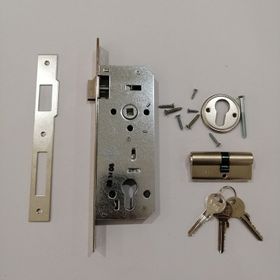 Kale 152R Silindirli Rozet Delikli Nikel Oval Dış Kapı 40 mm Kilit