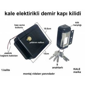 Kale 157A0000024 14 cm Silindirli Tirajlı Demir Kapı Kilit