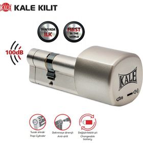 Kale 164ASYN 68 mm Barel Pilli Alarmlı Silindir Kilit