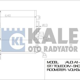 Kale 342395 VW Polo Audi A1-A1 Sportback Seat Ibiza V-Toledo IV AL-AL Klima Kondenseri