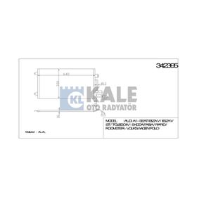 Kale 342395 VW Polo Audi A1-A1 Sportback Seat Ibiza V-Toledo IV AL-AL Klima Kondenseri