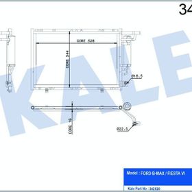 Kale 342520 Oto Klima Radyatörü