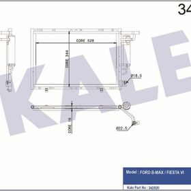 Kale 342520 Oto Klima Radyatörü