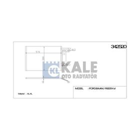 Kale 342520 Oto Klima Radyatörü