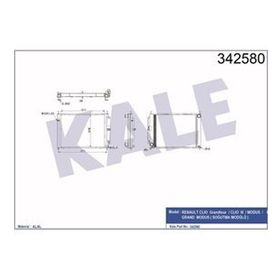 Kale 342580 Motor Radyatörü