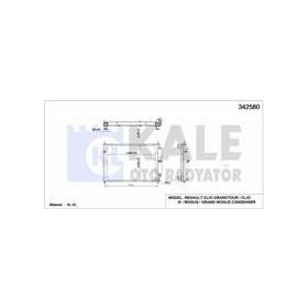 Kale 342580 Motor Radyatörü