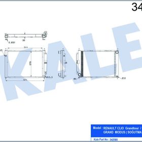 Kale 342580 Motor Radyatörü