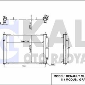 Kale 342580 Motor Radyatörü