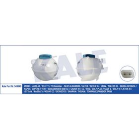 Kale 343640 Kapaklı Caddy III Golf V VI Plus Jetta III IV Passat Sharan TI Uyumlu Genleşme Kavanozu