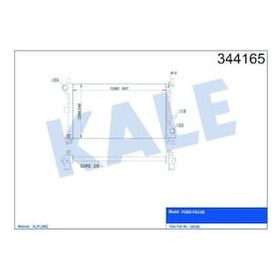 Kale 344165 Ford Focus 1.6 1.8 2.0 Rs St170 98-04 Al-pl-brz Radyatör