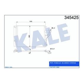 Kale 345425 Klima Radyatörü